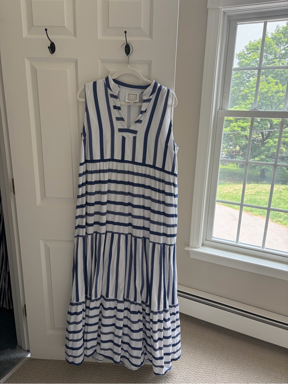 Sail to Sable x Style Charade - 2021 - Navy Stripe Marie Maxi Dress